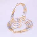 25568 vente en gros Alibaba meilleur produit de vente différentes couleurs Hoop Boucles d&#39;oreilles